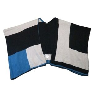 Charter Club Cashmere Colorblock Wrap One Size Open Front Cardigan Quiet Luxury